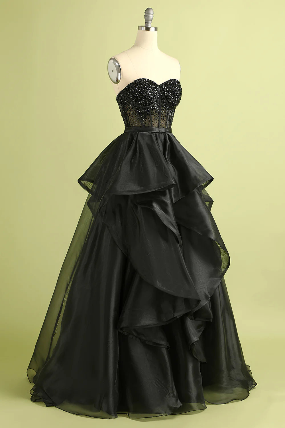 Strapless Ball Gown Evening Dress