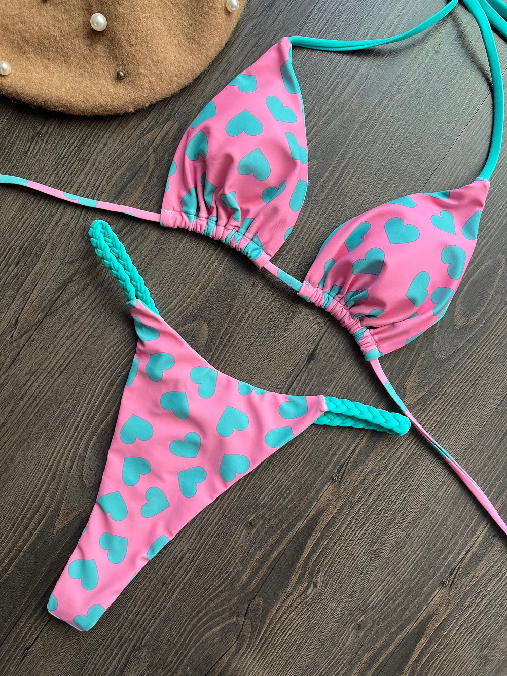 Beaira Swimwear Women Leopard Print Brazilian Bikini Set Sexy Thong Swimsuit Two Pieces Bathing Suit Women Beach Wear