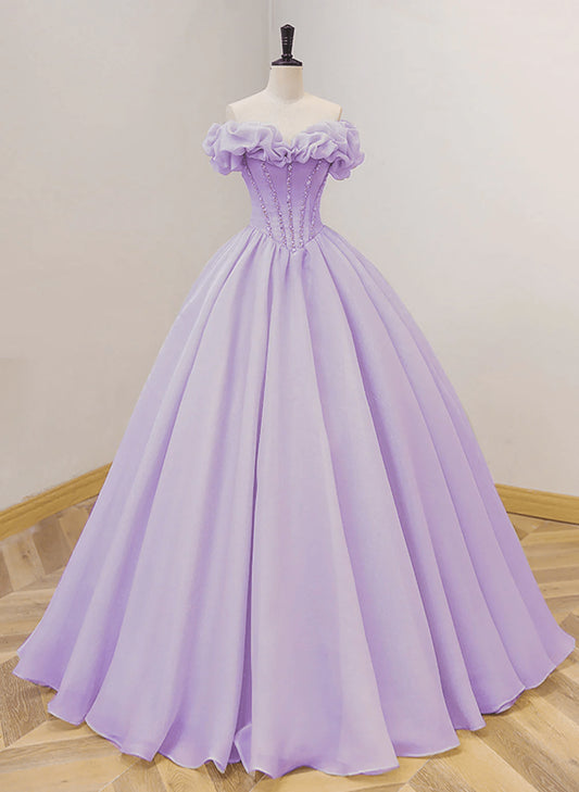 Beaira Lavender Beaded Long Party Dress Formal Dress Lavender Sweet 16 Dress stores with prom dresses