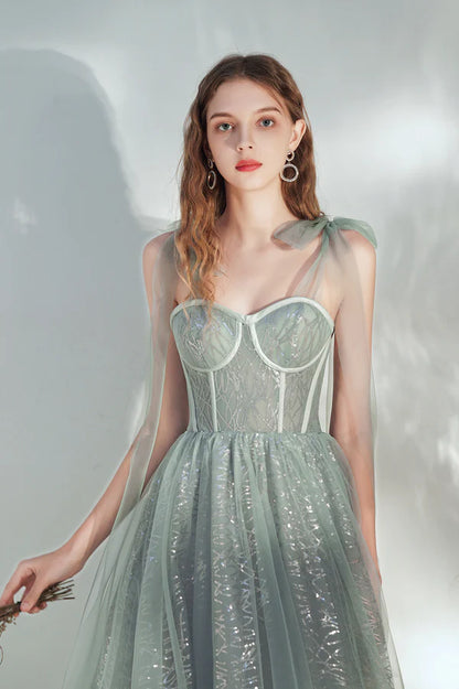 Cute Tulle Short Prom Dress with Sequins A-Line Homecoming Party Dress