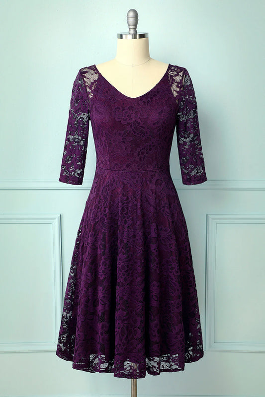 Grape Lace Midi