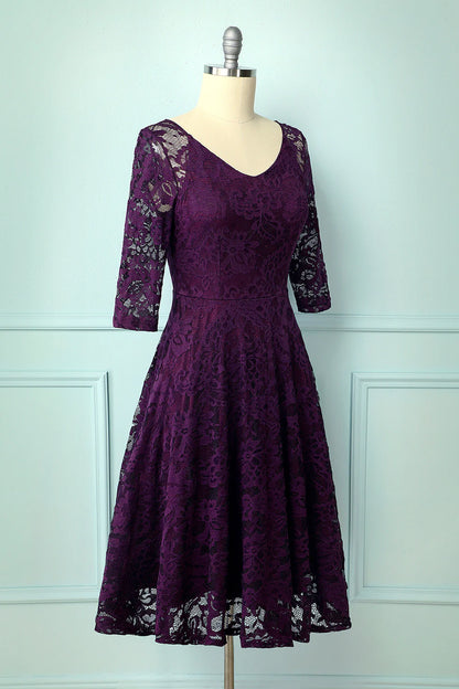 Grape Lace Midi