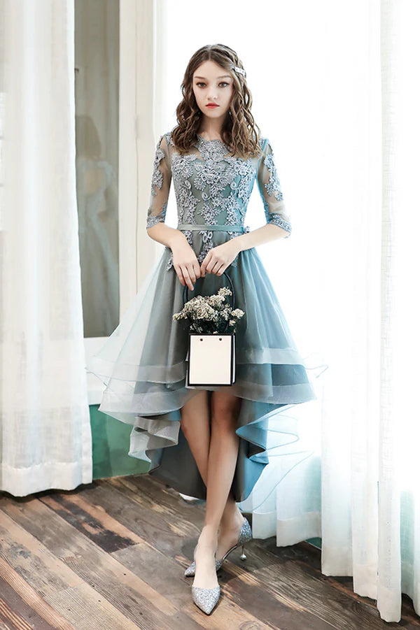 Cute Tulle Lace Short Prom Dress A-Line Homecoming Party Dress