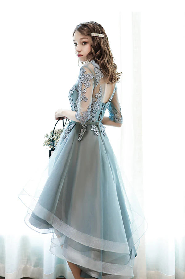 Cute Tulle Lace Short Prom Dress A-Line Homecoming Party Dress