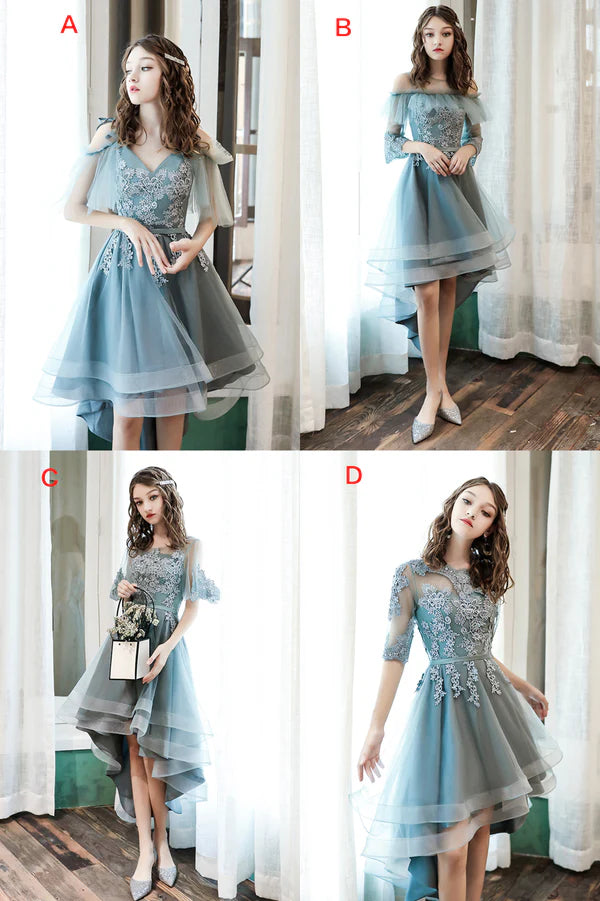 Cute Tulle Lace Short Prom Dress A-Line Homecoming Party Dress