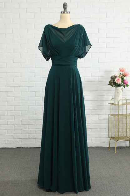 Green Chiffon Mother Dress