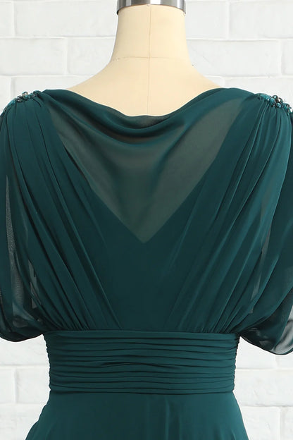 Green Chiffon Mother Dress