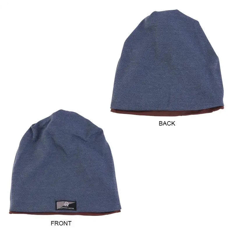 Beaira Autumn and Winter Imitation Cashmere Double Layer Skullies Bennies Unisex Pullover Hat