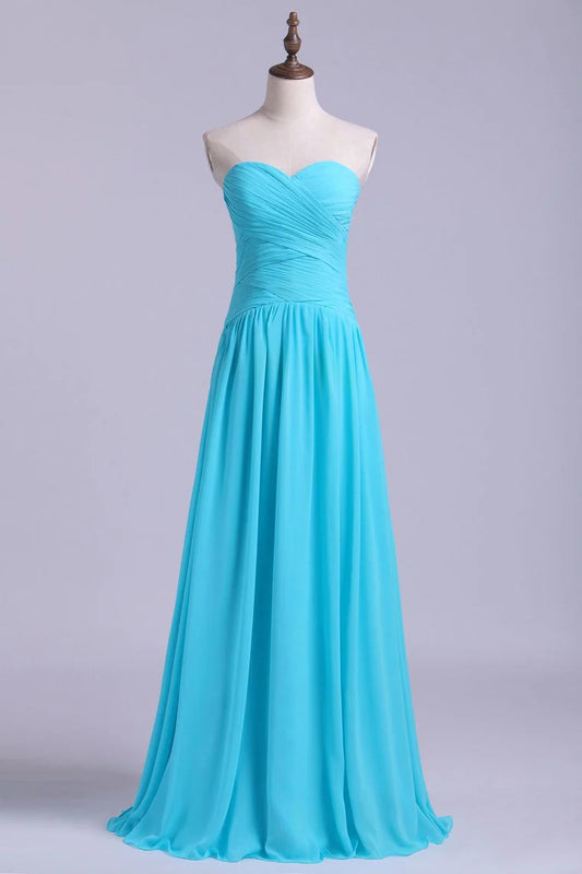 Bridesmaid Dresses/Party Dresses A-Line Sweetheart Floor-Length Chiffon