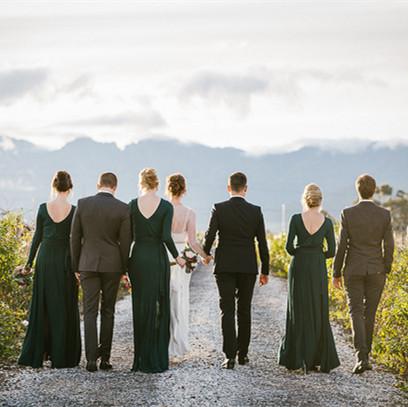 Green Long Sleeve Round Neck Modest Floor-Length Satin A-Line Bridesmaid Dress