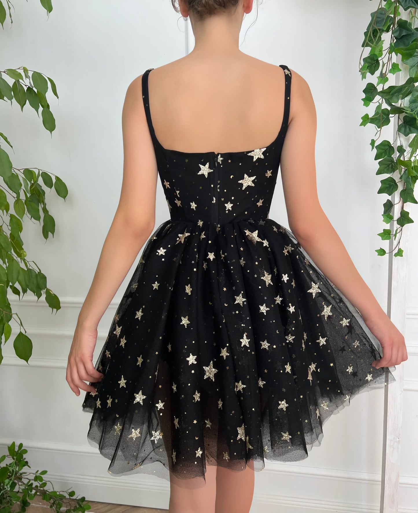 Homecoming Dresses Straps Tulle With Star Short/Mini