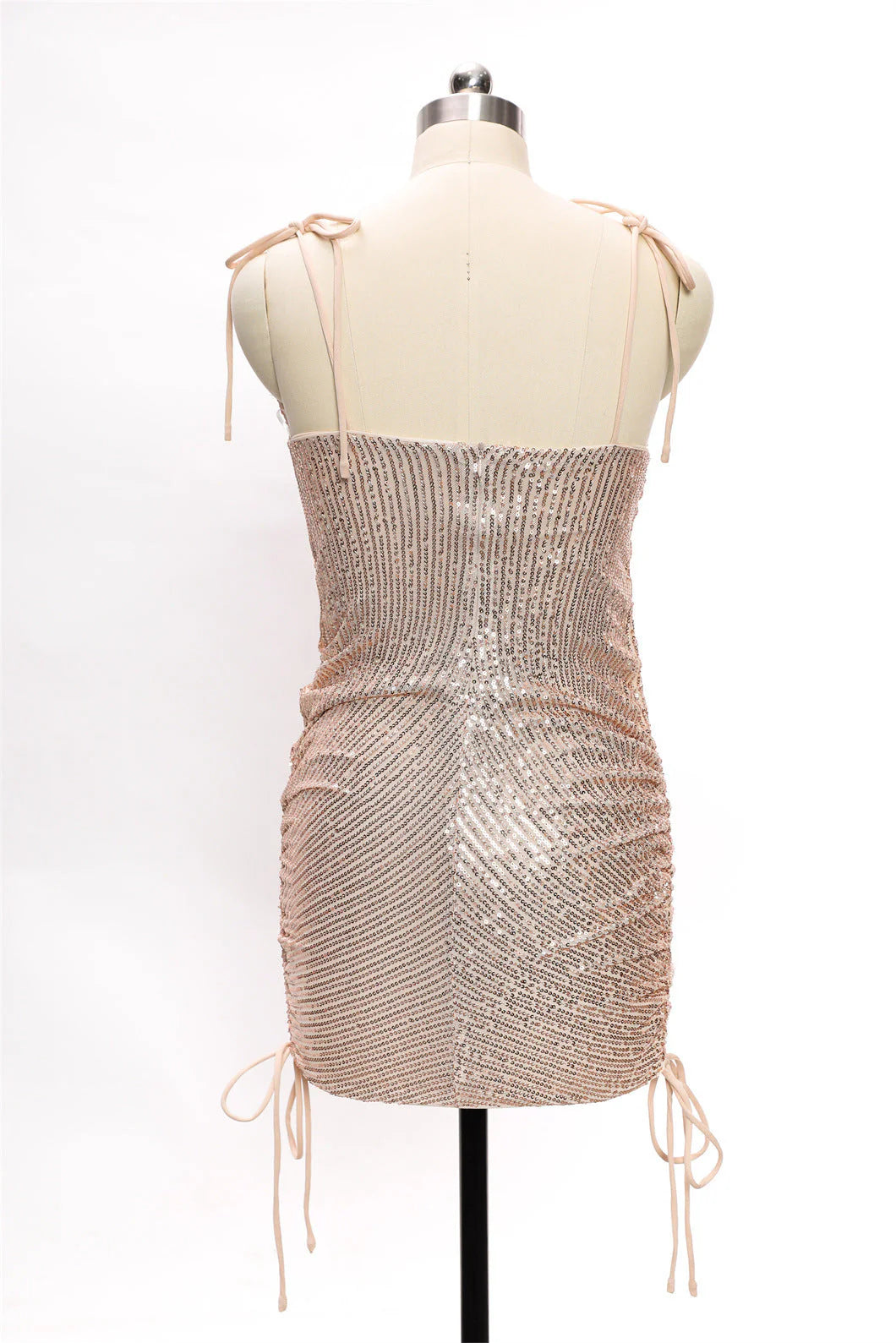 Hot Sale Sequins Spaghetti Straps Bodycon Short/Mini Homecoming Dress