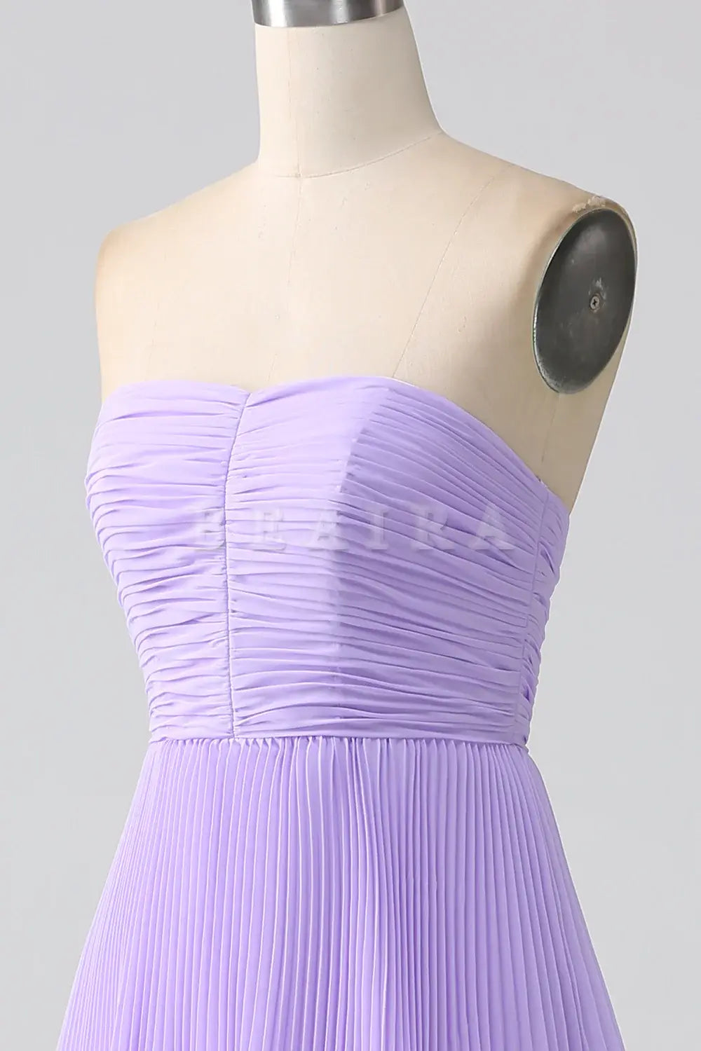 Beaira Lilac A-Line Sweetheart Tiered Floor Length Chiffon Bridesmaid Dress Bridesmaid dress shop