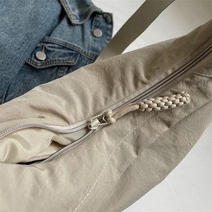 Beaira Nylon Fabric Shoulder Bag New High Capacity Women's Crossbody Messenger Bag Leisure Versatile Shoulder Hobos Bag