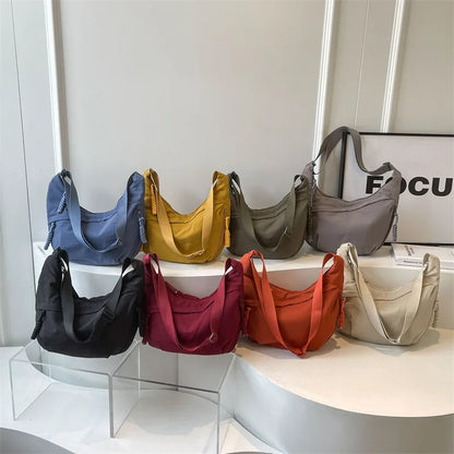 Beaira Nylon Fabric Shoulder Bag New High Capacity Women's Crossbody Messenger Bag Leisure Versatile Shoulder Hobos Bag