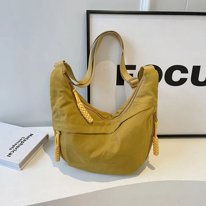 Beaira Nylon Fabric Shoulder Bag New High Capacity Women's Crossbody Messenger Bag Leisure Versatile Shoulder Hobos Bag