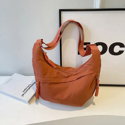Beaira Nylon Fabric Shoulder Bag New High Capacity Women's Crossbody Messenger Bag Leisure Versatile Shoulder Hobos Bag
