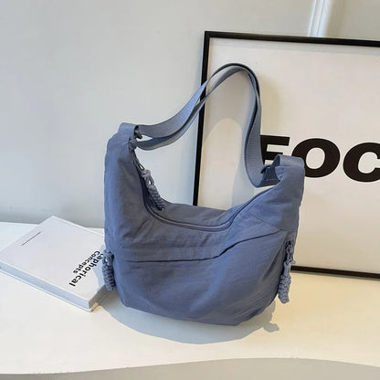Beaira Nylon Fabric Shoulder Bag New High Capacity Women's Crossbody Messenger Bag Leisure Versatile Shoulder Hobos Bag