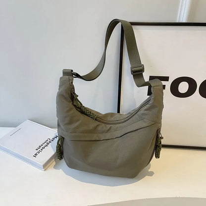 Beaira Nylon Fabric Shoulder Bag New High Capacity Women's Crossbody Messenger Bag Leisure Versatile Shoulder Hobos Bag