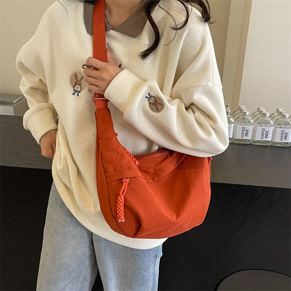Beaira Nylon Fabric Shoulder Bag New High Capacity Women's Crossbody Messenger Bag Leisure Versatile Shoulder Hobos Bag