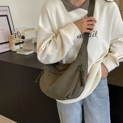 Beaira Nylon Fabric Shoulder Bag New High Capacity Women's Crossbody Messenger Bag Leisure Versatile Shoulder Hobos Bag