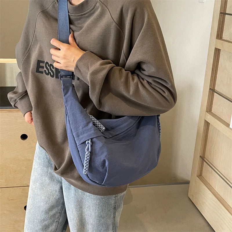 Beaira Nylon Fabric Shoulder Bag New High Capacity Women's Crossbody Messenger Bag Leisure Versatile Shoulder Hobos Bag