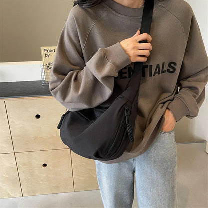 Beaira Nylon Fabric Shoulder Bag New High Capacity Women's Crossbody Messenger Bag Leisure Versatile Shoulder Hobos Bag