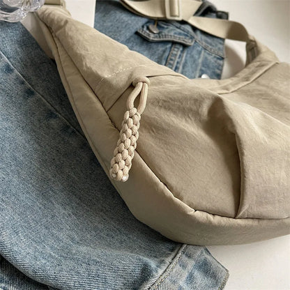 Beaira Nylon Fabric Shoulder Bag New High Capacity Women's Crossbody Messenger Bag Leisure Versatile Shoulder Hobos Bag