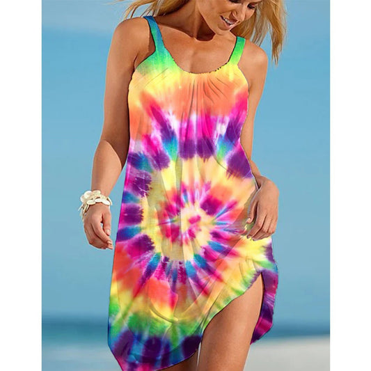 Women's Swimwear Tankini Two Piece Swimsuit Tie Dye Vacation Tie Dye Gradient