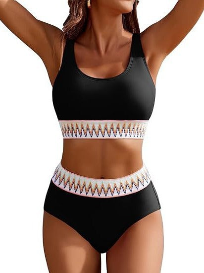 Women's Normal Swimwear Bikini Swimsuit 2 Piece Plain Beach Wear Holiday Bathing Suits