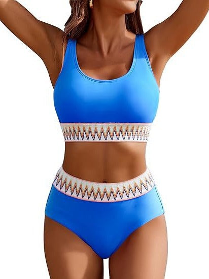 Women's Normal Swimwear Bikini Swimsuit 2 Piece Plain Beach Wear Holiday Bathing Suits