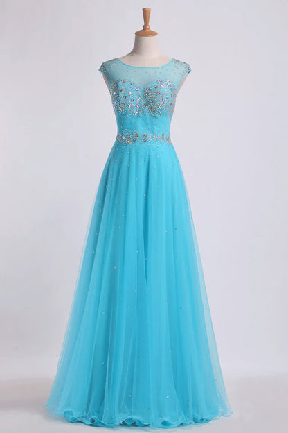 Splendid Party Dresses Scoop Backless A Line Floor Length