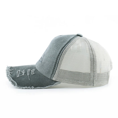 Beaira Washed Denim Baseball Cap Women Spring And Summer Sun Visor Cap Men Snapback Hip Hop Trucker Cap Breathable Mesh Hat
