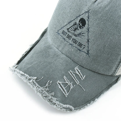 Beaira Washed Denim Baseball Cap Women Spring And Summer Sun Visor Cap Men Snapback Hip Hop Trucker Cap Breathable Mesh Hat