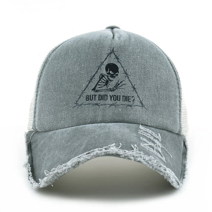 Beaira Washed Denim Baseball Cap Women Spring And Summer Sun Visor Cap Men Snapback Hip Hop Trucker Cap Breathable Mesh Hat