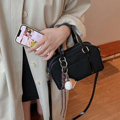 Beaira Women Suede Top-handle Bag Adjustable Strap Crossbody Purse With Interior Pocket Handbag Clutch Purse for Work Travel