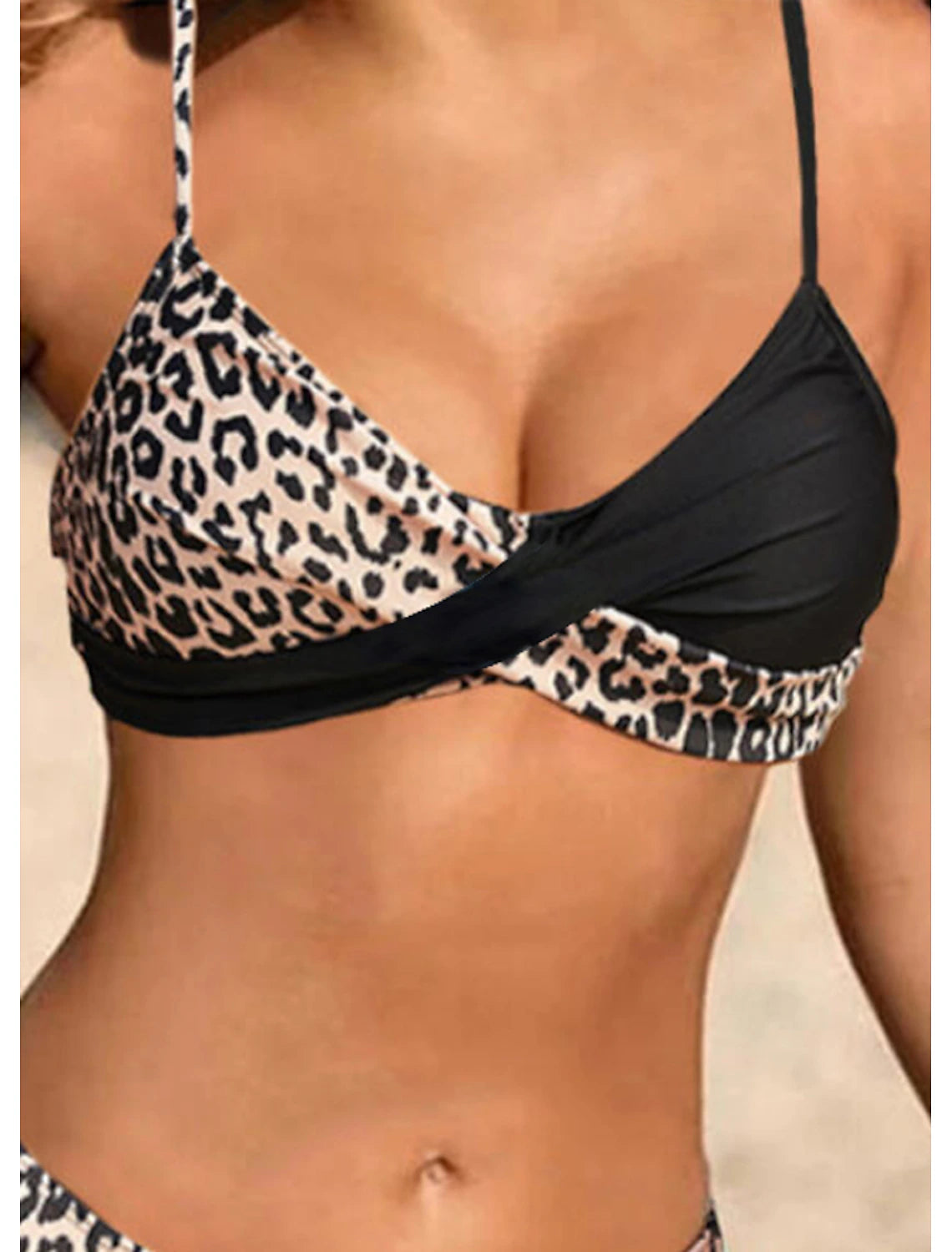 Women's Normal Swimwear Bikini 2 Piece Swimsuit 2 Piece Leopard Strap Vacation Sexy Bathing Suits