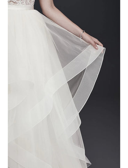 Formal Wedding Dresses A-Line Separates Separates Court Train Satin Bridal Skirts Bridal Gowns