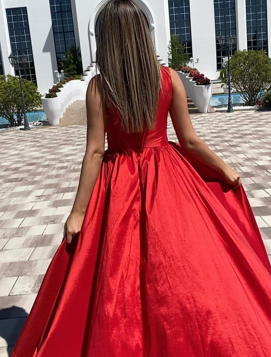 A-Line Sexy High Split Prom Formal Evening Dress One Shoulder Sleeveless Floor Length Charmeuse with Ruched